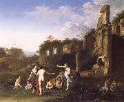 Women Bathing in a Landscape POELENBURGH, Cornelis van